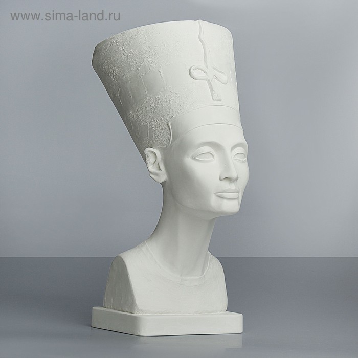 Гипсовая фигура Бюст Нефертити в тиаре, 24 х 37 х 51 см - Фото 1
