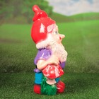 Садовая фигура "Гном с мухамором", разноцветная, 44 см, микс - Фото 2