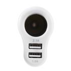 Разветвитель прикуривателя TORSO, USB 1 А / 2.1 А, 60 Вт, 12/24 В, микс - Фото 5