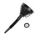 Воронка для ГСМ с сеткой, усиленная, диаметр 145 мм, высота 360 мм, съемный гибкий носик - Фото 1