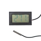 Термометр цифровой, ЖК-экран, провод 1 м - фото 9236038