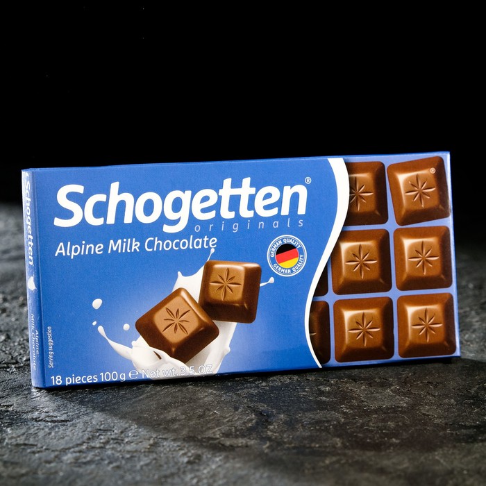 Шоколад Schogetten Alpine Milk Chocolate, 100 г - Фото 1