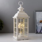 Ночник RISALUX «Фонарь и светлячки», белый, от батареек 3×ААА, 35×13.5×13.5 см - Фото 2