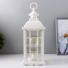 Ночник RISALUX «Фонарь и светлячки», белый, от батареек 3×ААА, 35×13.5×13.5 см - Фото 4