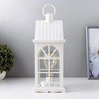 Ночник «Фонарь-домик», белый, от батареек 3ААА 35×13.5×13.5 см RISALUX - Фото 4
