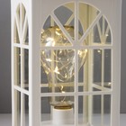 Ночник «Фонарь-домик», белый, от батареек 3ААА 35×13.5×13.5 см RISALUX - Фото 6