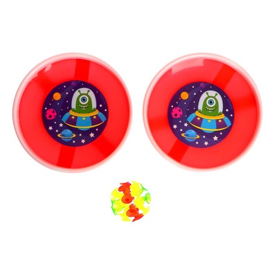 Игра-липучка Funny toys «Монстрик», 2 тарелки, шарик, МИКС