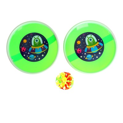 Игра-липучка Funny toys «Монстрик», 2 тарелки, шарик, МИКС