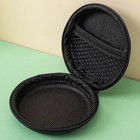 Футляр для наушников Luazon, круглый 8×8×3 см, кожзам - Фото 2