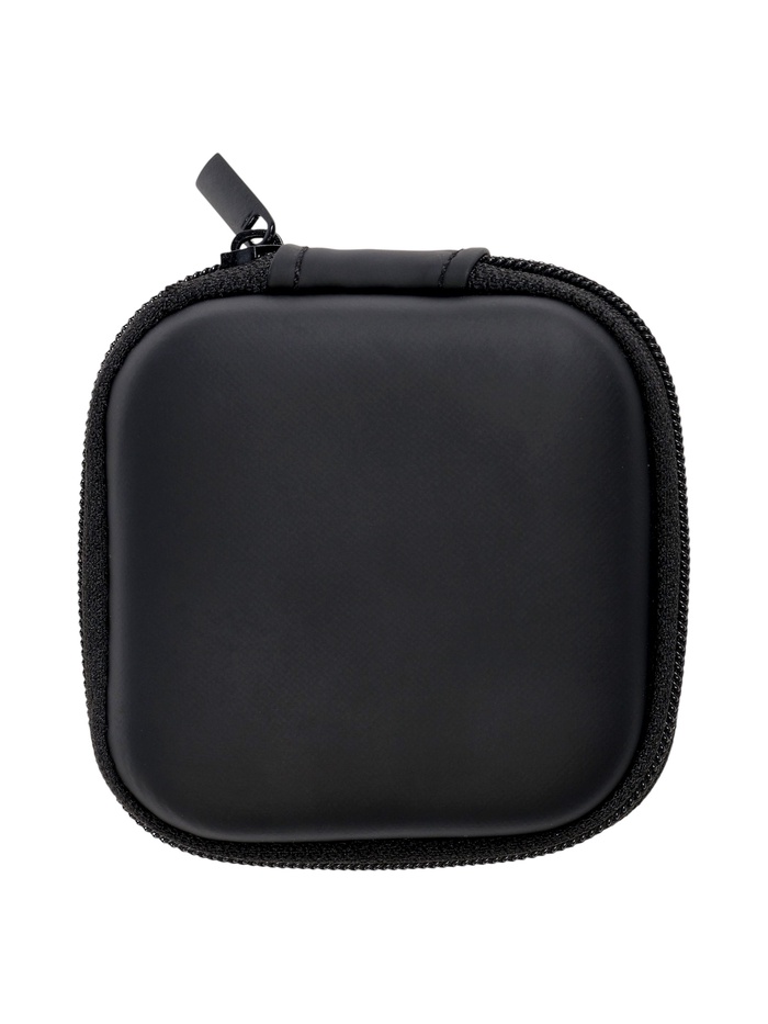 Футляр для наушников, квадратный, мат. верха: экокожа, 80×80×30 мм, черный - фото 51923968