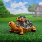 Садовая фигура "Черепаха двойная" 26х20х17см - Фото 2