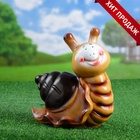 Садовая фигура из гипса «Улитка с улыбкой», 12×26×28 см - Фото 3