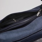 Сумка-рюкзак жен 946, 28*12*27, 2 отд на молнии, 4 н/кармана, джинса синяя - Фото 5