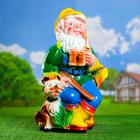 Садовая фигура из гипса «Гном - охотник», 30×40×70 см - Фото 7