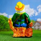 Садовая фигура из гипса «Гном - охотник», 30×40×70 см - Фото 9