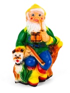 Садовая фигура из гипса «Гном - охотник», 30×40×70 см - Фото 5