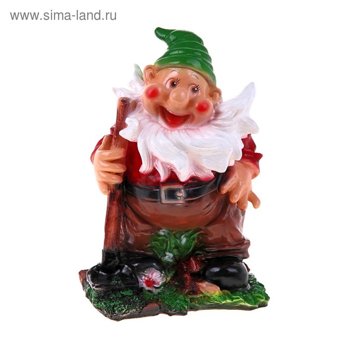Садовая фигура "Гном с мотыгой" 30*25*50см - Фото 1
