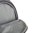 Рюкзак молодёжный Stavia 44 х 32 х 16 см, эргономичная спинка, «Стрелки», серый/светло-серый - Фото 6