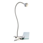 Настольная лампа SERPENT 1x3Вт LED матовый никель 43x48 см - фото 109828435
