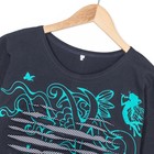 Комплект женский (футболка, брюки) Морская Нимфа цвет тёмно-синий, р-р 44 - Фото 4