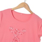 Пижама женская (футболка, бриджи) Вьюнок цвет коралл, р-р 44 - Фото 4