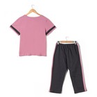 Комплект женский (футболка, бриджи) Wake цвет розовый, р-р 46 - Фото 2