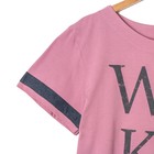 Пижама женская (футболка, шорты) Wake цвет розовый, р-р 46 - Фото 4