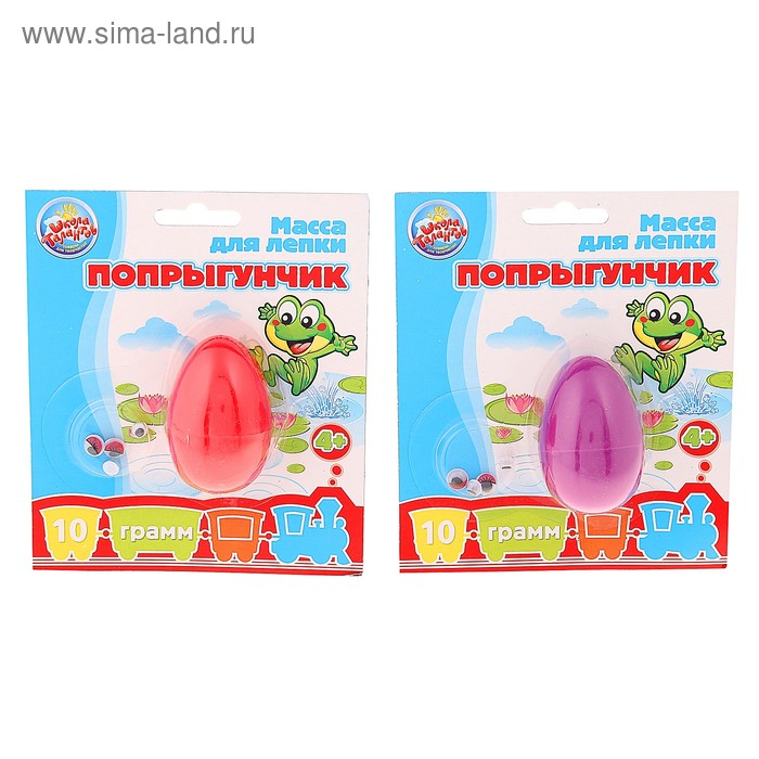 Жвачка для рук в яйце, попрыгун 10 гр., с глазками - Фото 1