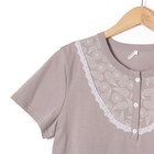 Пижама женская (футболка, бриджи) Комфорт цвет какао, р-р 50 - Фото 4