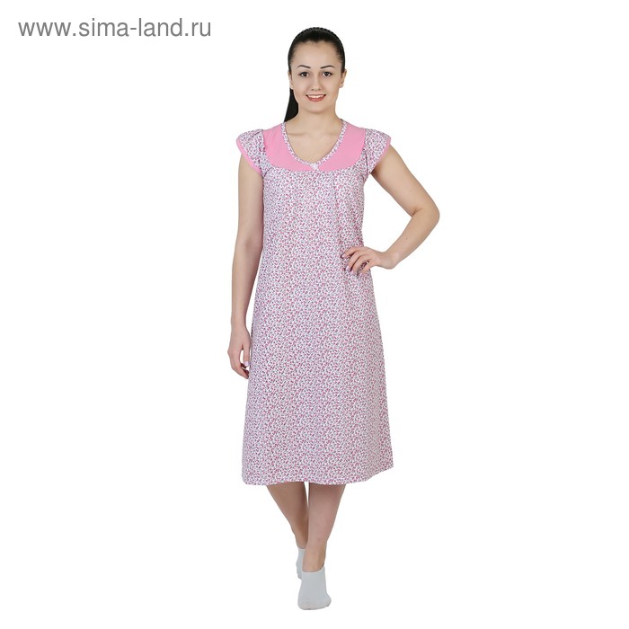 Сорочка женская Карина цвет розовый, р-р 58 - Фото 1