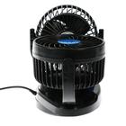 Вентилятор салона в авто, 12 В, двойной, поворотный 360°, авто обдув - Фото 4