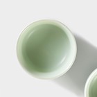 Набор для чайной церемонии керамический «Тясицу», 8 предметов: чайник 120 мл, 4 пиалы 50 мл, салфетка, щипцы, подставка - фото 4598457