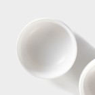 Набор для чайной церемонии керамический «Тясицу», 8 предметов: 4 пиалы 50 мл, чайник 120 мл, салфетка, щипцы, подставка, цвет бежевый - Фото 3