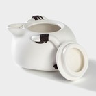 Набор для чайной церемонии керамический «Тясицу», 8 предметов: 4 пиалы 50 мл, чайник 120 мл, салфетка, щипцы, подставка, цвет бежевый - Фото 7