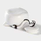 Набор для чайной церемонии керамический «Тясицу», 8 предметов: 4 пиалы 50 мл, чайник 120 мл, салфетка, щипцы, подставка, цвет бежевый - Фото 9