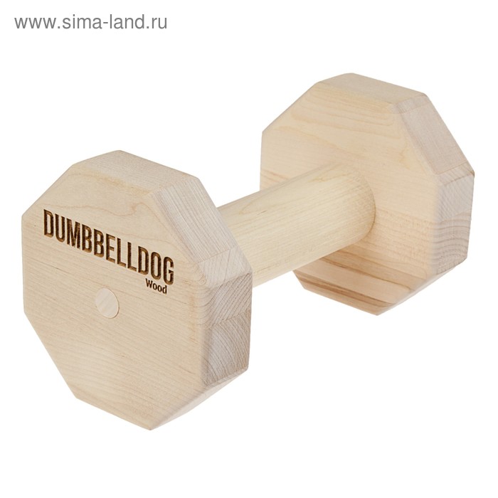 Снаряд для апортировки Dumbbelldog wood средний, дерево, 650 г - Фото 1