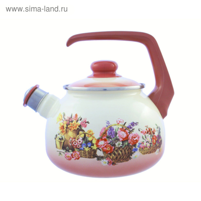 Чайник со свистком «Краски лета», 2,5 л УЦЕНКА - Фото 1
