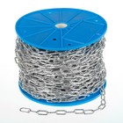 Цепь короткозвенная ТУНДРА krep, DIN766, диаметр 3 мм, сварная, оцинкованная, 60 м - Фото 1