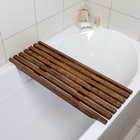 Решётка в ванну с водоотталкивающим покрытием, 68×26×3 см, сосна - Фото 5