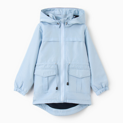 Ветровка для мальчика, цвет голубой, 134 см