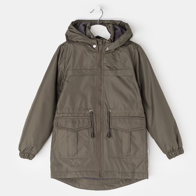 Ветровка для мальчика, рост 128 см, цвет хаки