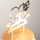 Топпер для торта «Любовь навсегда», 13×18 см, цвет золотистый - Фото 4