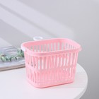 Корзина для хранения с крючком, пластик, 18×13×12 см, МИКС - Фото 3