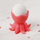 Подставка для яиц "Кальмар" 4,9х6 см, цвета МИКС - Фото 1