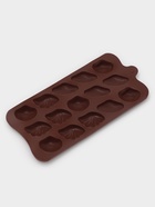 Форма для конфет и шоколада Доляна «Ракушки», силикон, 22×10.5×1 см, 15 ячеек (2.7×3.4 см), коричневая - Фото 3
