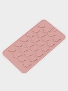 Форма для конфет и шоколада Доляна «Листики», силикон, 21.2×11.5 см, 24 ячейки, розовая - Фото 2