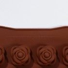 Форма для шоколада Доляна «Подарок, сердце, роза», силикон, 23,2×13,8×1,1 см, 24 ячейки (2,6×2,6×2 см), цвет МИКС - Фото 4
