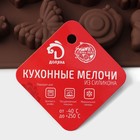 Форма для конфет и шоколада Доляна «Насекомые», силикон, 18×17 см, 16 ячеек (3.5×3.5 см), коричневая - Фото 5