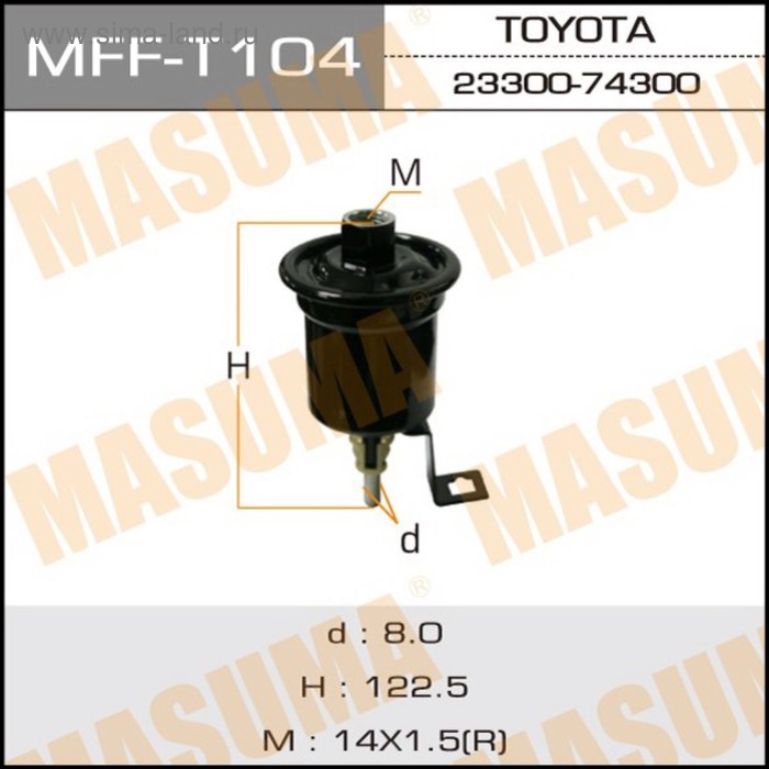 Топливный фильтр  Masuma MFFT104 - Фото 1