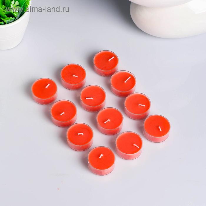 Свеча в гильзе "Круг", 1 шт, красная - Фото 1